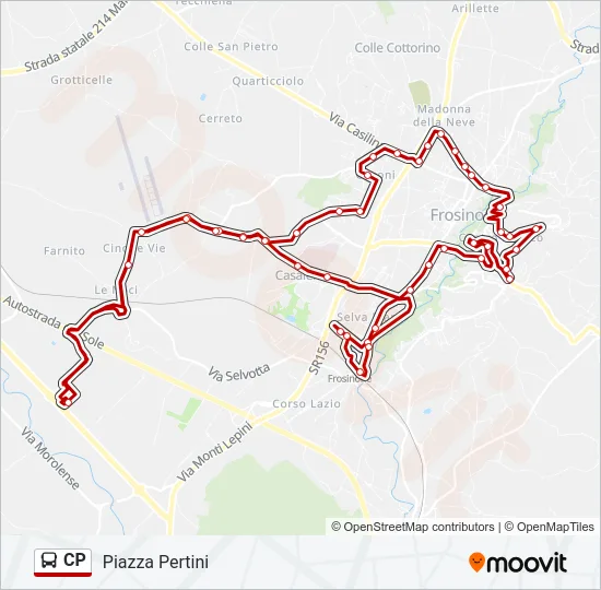CP Bus Line Map
