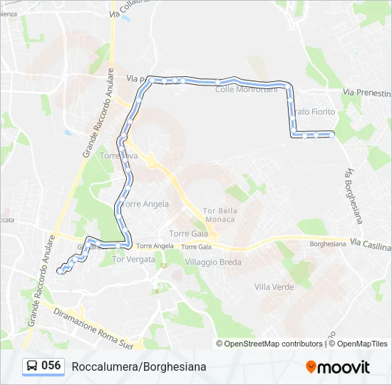 056 Bus Line Map