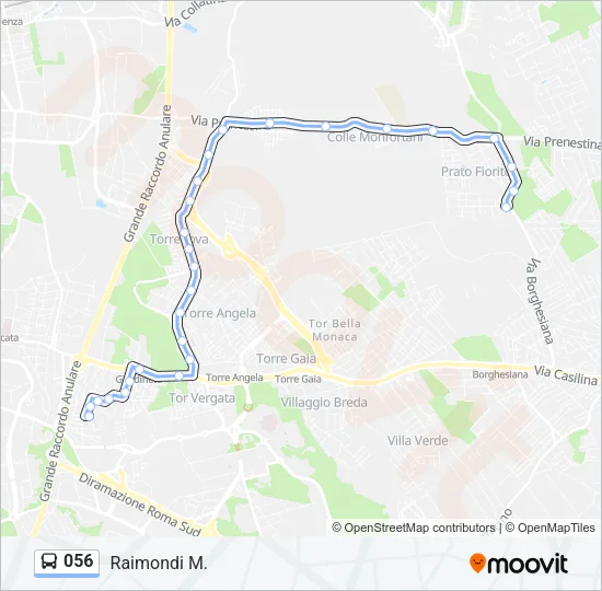 056 Bus Line Map