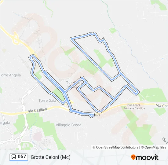 057 Bus Line Map