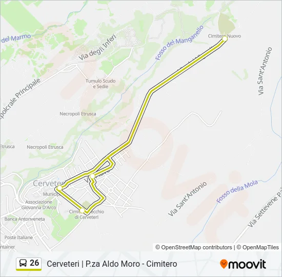 26 Bus Line Map