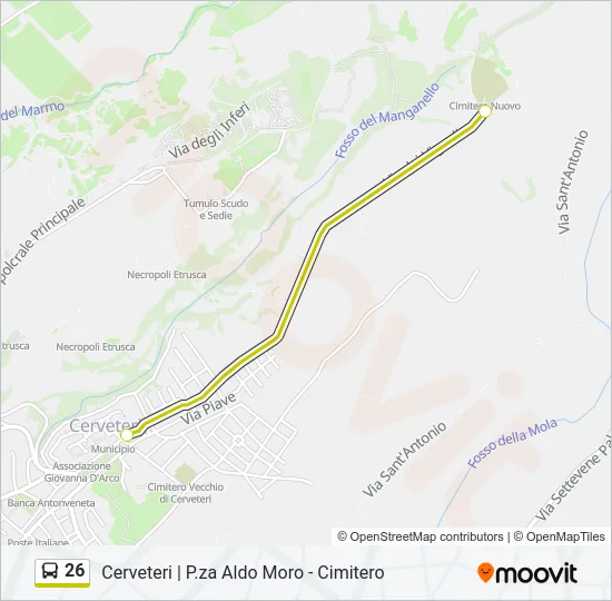 26 Bus Line Map