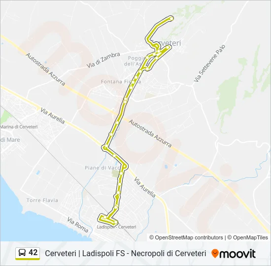 42 Bus Line Map