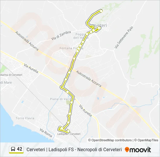 42 Bus Line Map