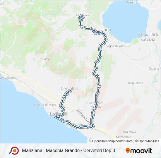 COTRAL Bus Line Map