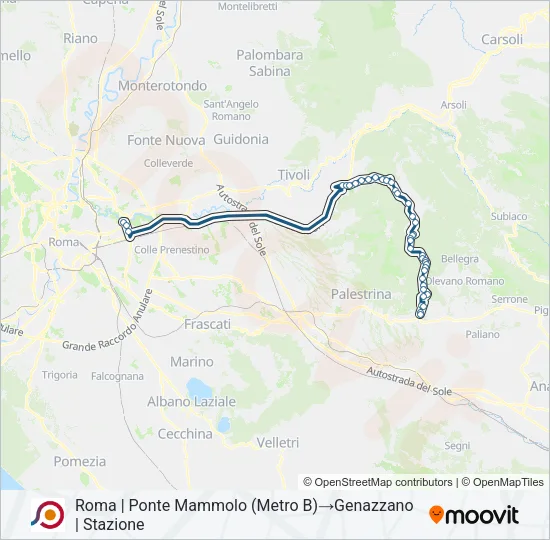 COTRAL Bus Line Map