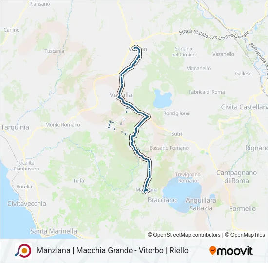 COTRAL Bus Line Map