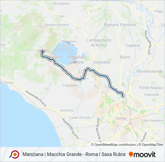 COTRAL Bus Line Map