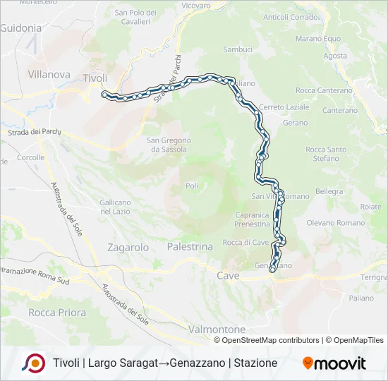 COTRAL Bus Line Map