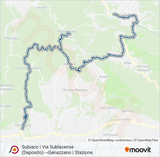 COTRAL Bus Line Map