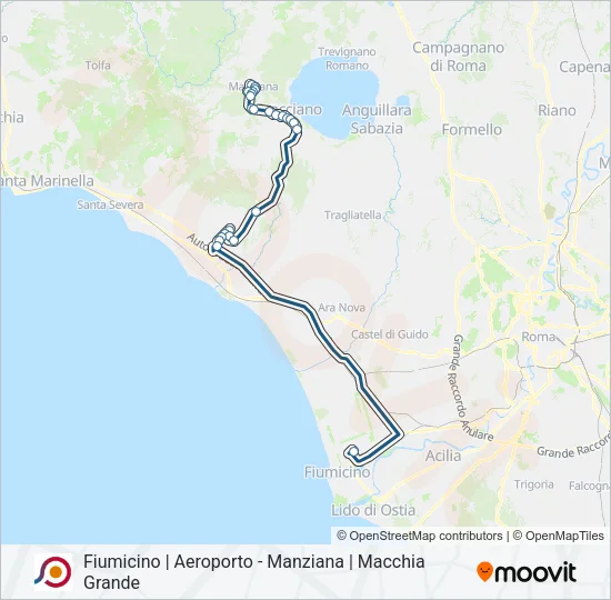 COTRAL Bus Line Map