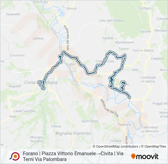 COTRAL Bus Line Map