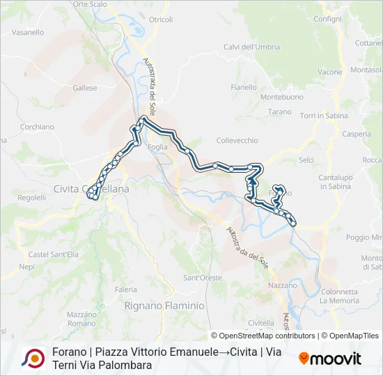 COTRAL Bus Line Map