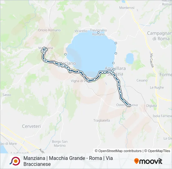 COTRAL Bus Line Map