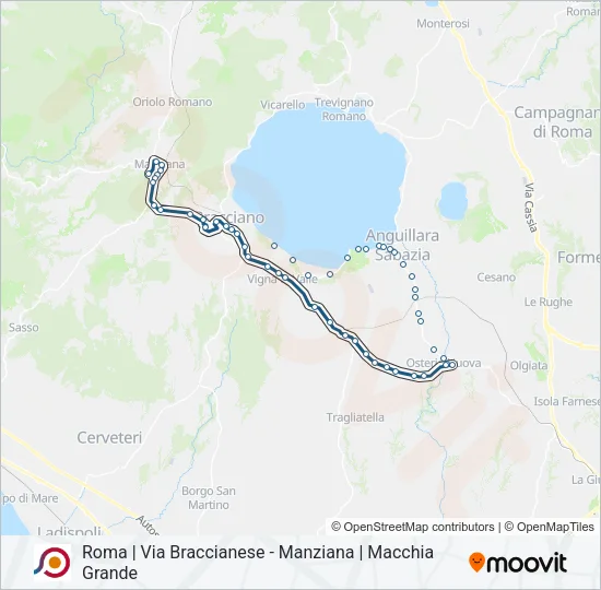 COTRAL Bus Line Map