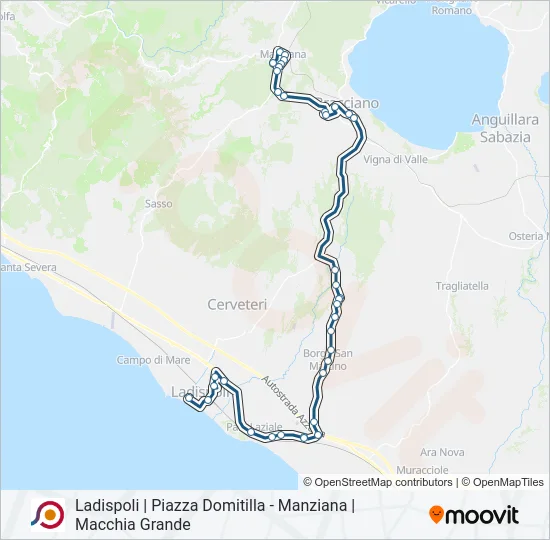 COTRAL Bus Line Map