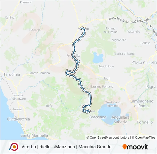 COTRAL Bus Line Map