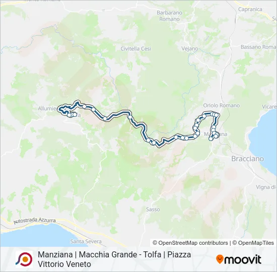 COTRAL Bus Line Map
