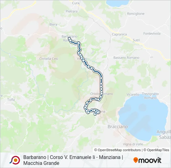 COTRAL Bus Line Map