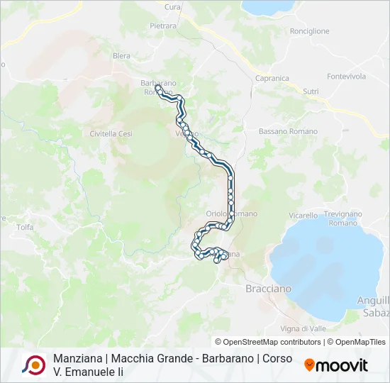 COTRAL Bus Line Map