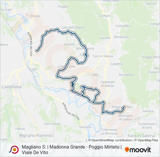 COTRAL Bus Line Map