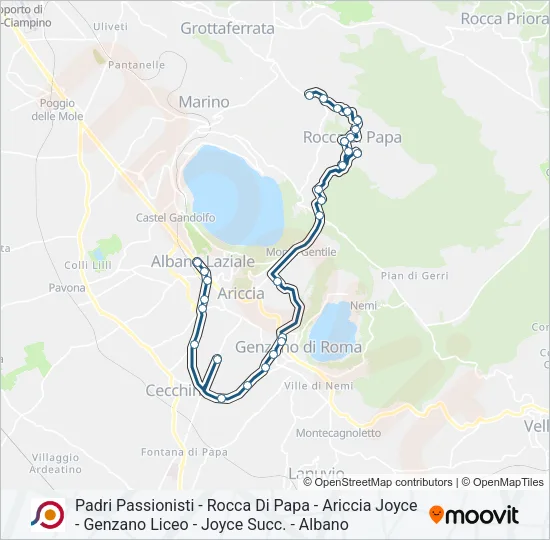 COTRAL Bus Line Map