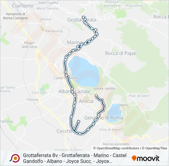 COTRAL Bus Line Map