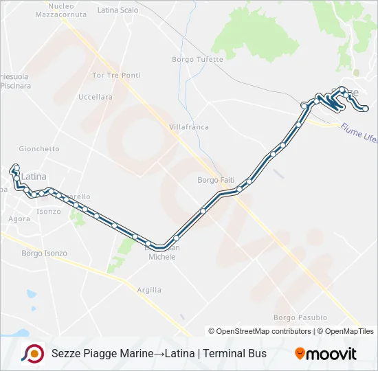 COTRAL Bus Line Map
