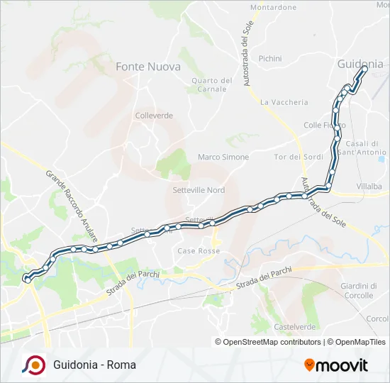 COTRAL Bus Line Map