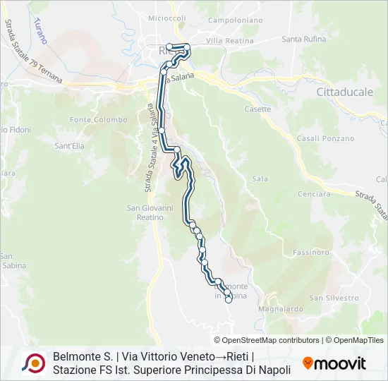 COTRAL Bus Line Map