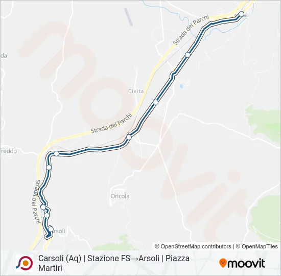 COTRAL Bus Line Map
