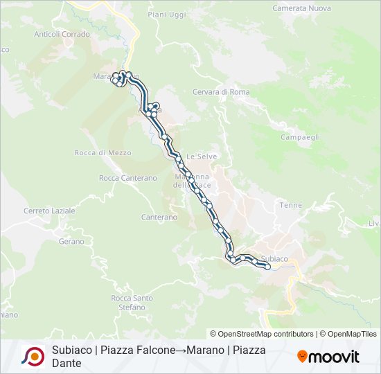 COTRAL bus Line Map