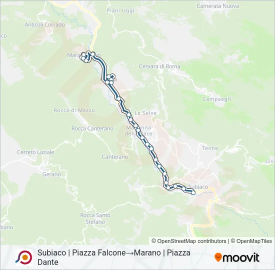COTRAL Bus Line Map