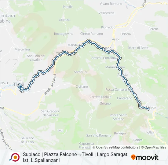 COTRAL Bus Line Map