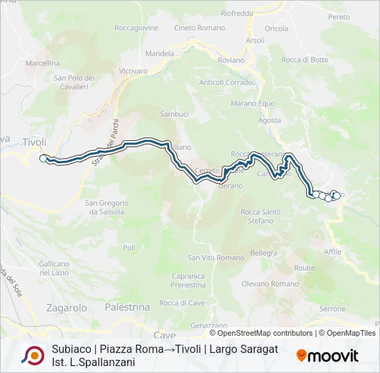 COTRAL Bus Line Map