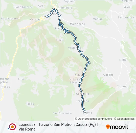 COTRAL Bus Line Map