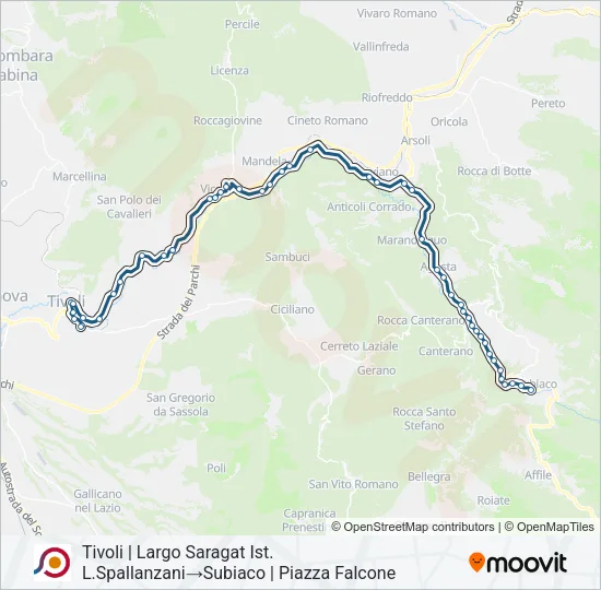 COTRAL Bus Line Map