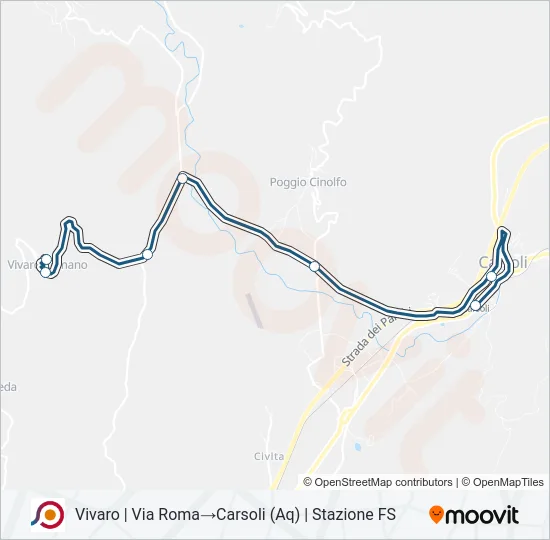 COTRAL Bus Line Map