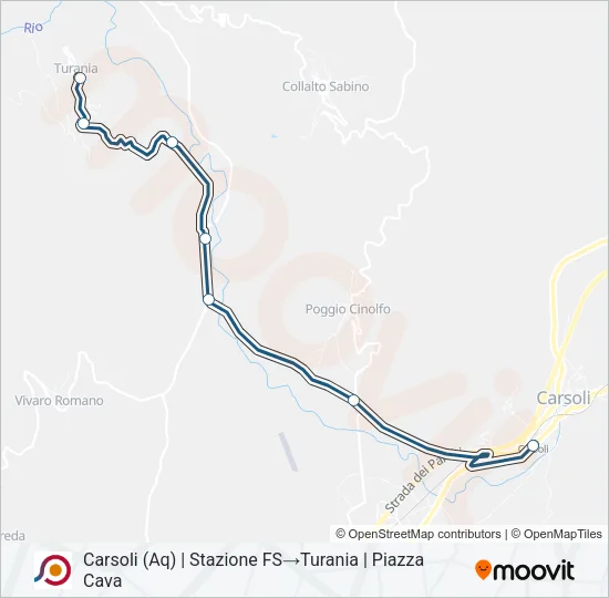 COTRAL Bus Line Map
