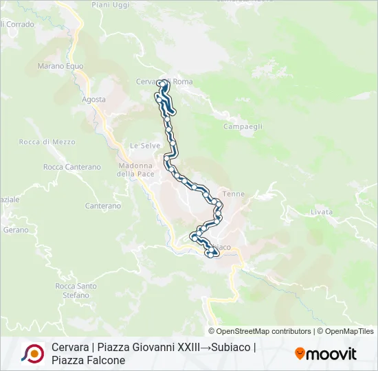 COTRAL Bus Line Map