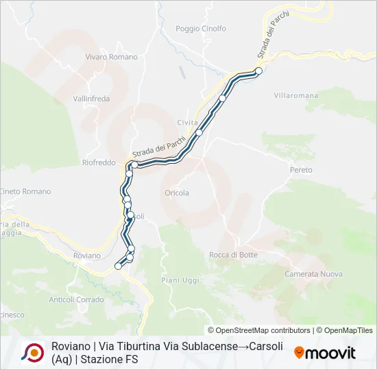 COTRAL Bus Line Map