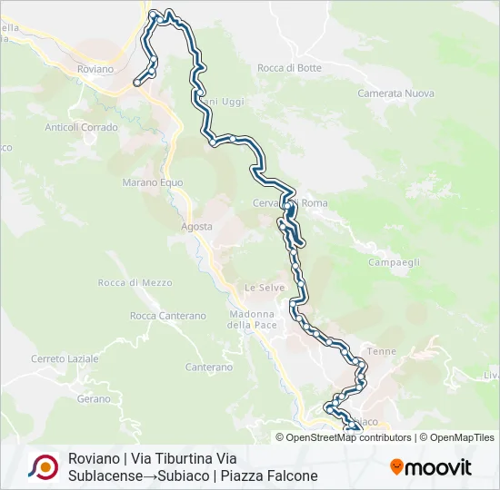 COTRAL Bus Line Map