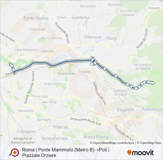 COTRAL Bus Line Map