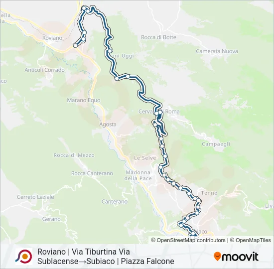 COTRAL Bus Line Map