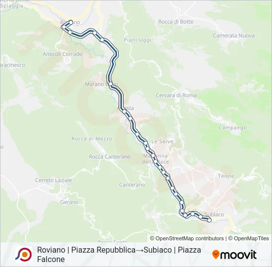 COTRAL Bus Line Map