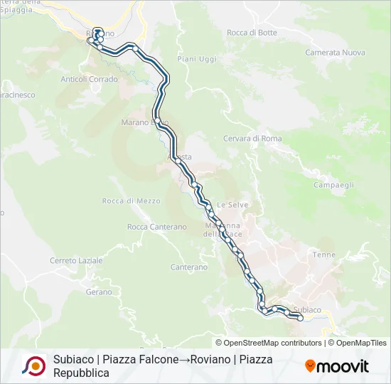 COTRAL Bus Line Map