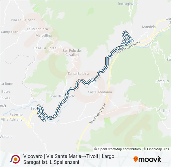 COTRAL Bus Line Map