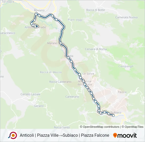 COTRAL Bus Line Map
