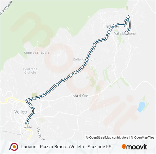 COTRAL Bus Line Map