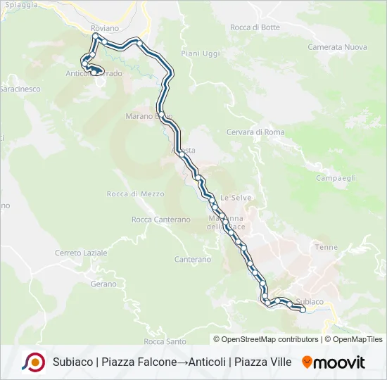 COTRAL Bus Line Map
